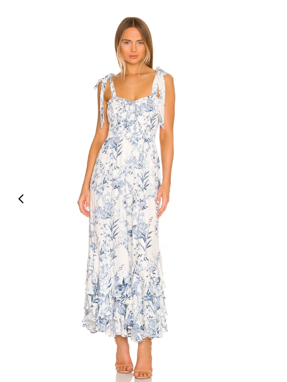 Blue and white sundress